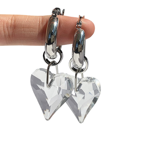 Krystal Heart Earrings